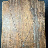 Mini Cowboy Boot Charm 16 inch with 3 inch extender Sterling Silver Necklace