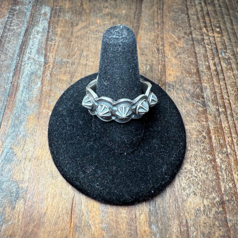 Dainty Sterling Silver Starburst Pointy Boob Ring Ever Sterling Silver / size 10