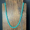 20 inch Turquoise Chip Sterling Silver Necklace