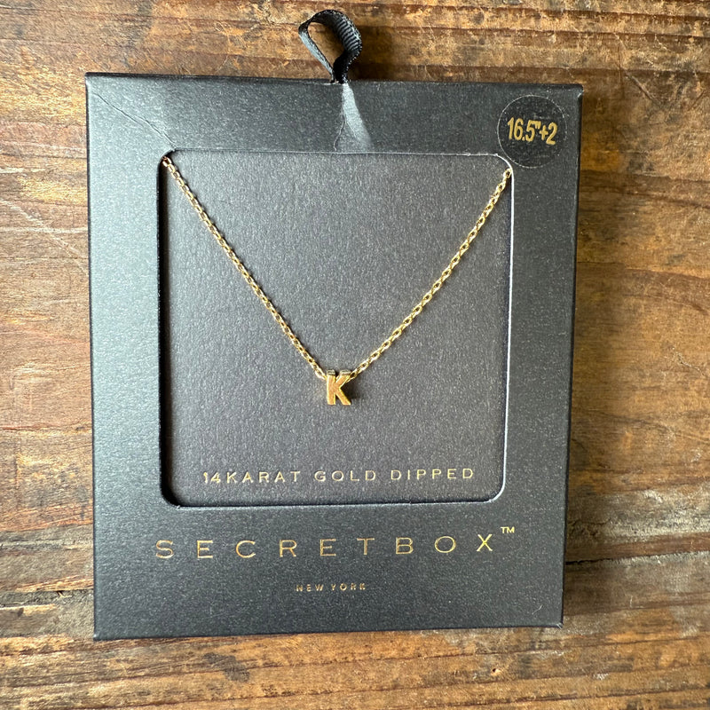 Little Gold Initial Fashion Necklace