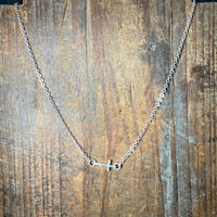 16 Inch Cross Sterling Silver Necklace W/ 2 inch extender
