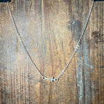 16 Inch Cross Sterling Silver Necklace W/ 2 inch extender