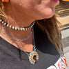 Orange Spiny Naja Genuine Necklace
