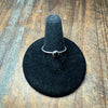 Black Tiny Sterling Silver Ring size 6.5