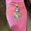 Stunning White Buffalo Mercury Dime Genuine Pendant for Necklace