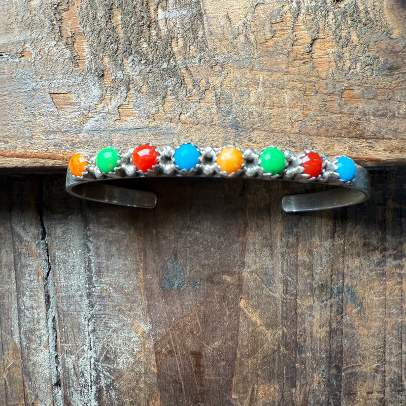 Multi skinny Dainty Cuff Bracelet