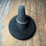 Twist Chain Sterling Stacker Sterling Silver Ring