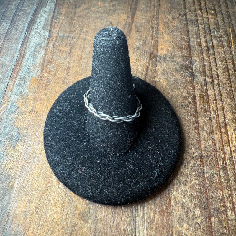 Twist Chain Sterling Stacker Sterling Silver Ring