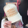 Honky Tonk Woman Puffy Tan Trucker Cap