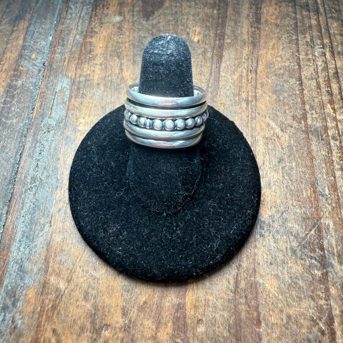 Fidget Ball Sterling Silver Ring