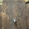 Single 14mm Sterling Silver Pearl Necklace