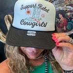 Support Rebel Cowgirls Trucker Cap