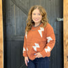 Rust & Ivory Lightning Bolt Sweater