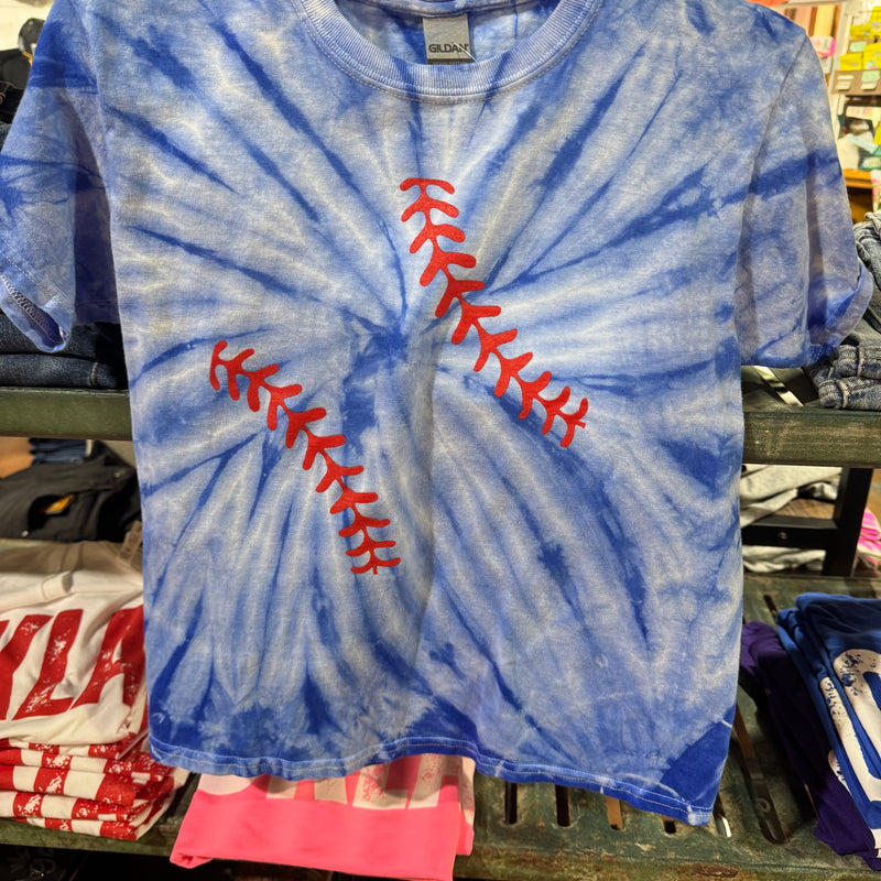 Tie Dye Stitch Youth Crew Neck T-shirt