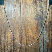 16 Inch Sterling Box Chain Sterling Silver Necklace