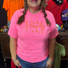 Orange & Pink Howdy Crew Neck T-shirt