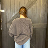 Charcoal Dolman Ribbed Soft Long sleeve Shirt