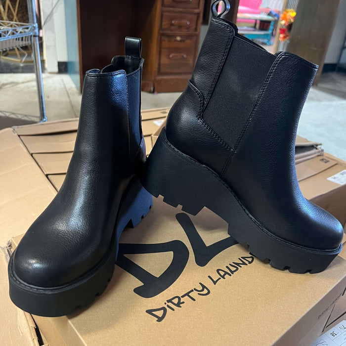 Black Rabbit Dirty Laundry Platform Bootie