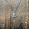 Mini Cowboy Boot Charm 16 inch with 3 inch extender Sterling Silver Necklace