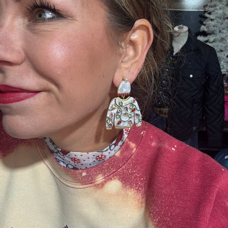 Christmas Sweater Fashion Earring