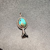 Little Blossom Turquoise Genuine Pendant for Necklace