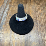 Spider Opal Inlay Sterling Silver Ring
