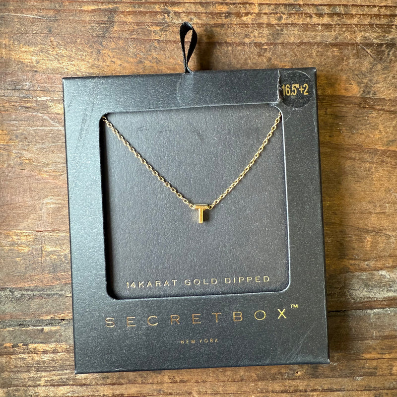 Little Gold Initial Fashion Necklace