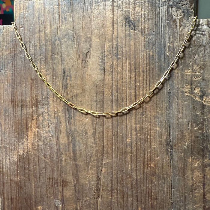 Gold Chain Link Fashion Necklace
