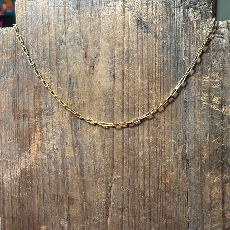 Gold Chain Link Fashion Necklace