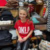 Youth OKLA Red Crew Neck T-shirt