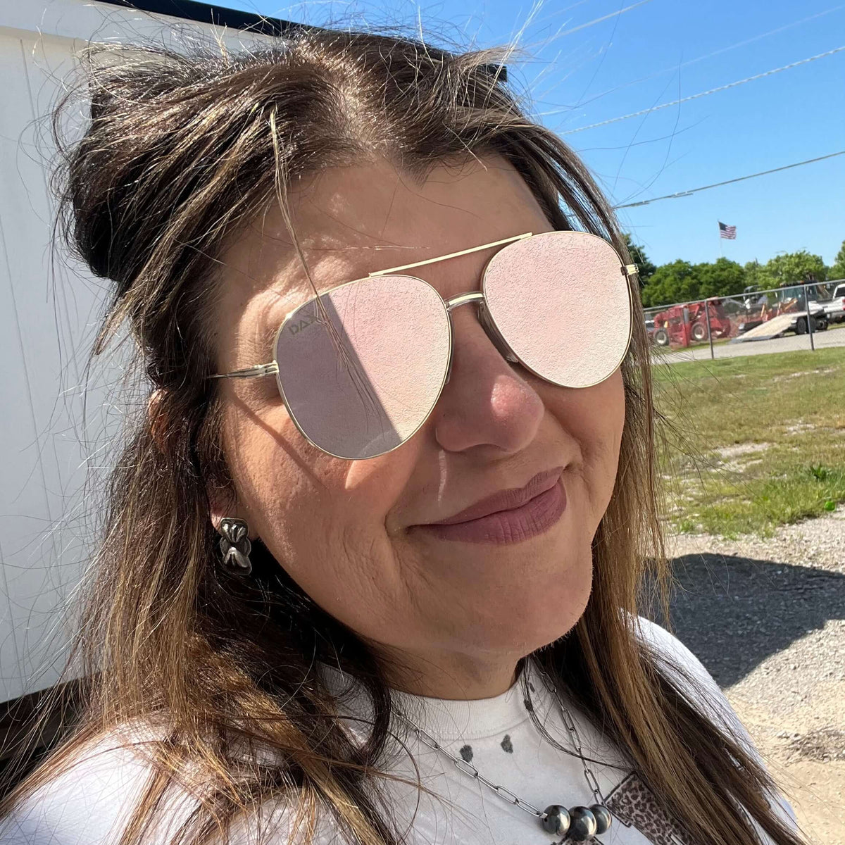 ACE in Rose Gold Sunglasses