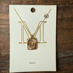16 Inch Gold Initial Fashion Necklace