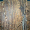 15 Inch Hook Link with Detail Gold Fashion Necklace with 3 Inch Extender