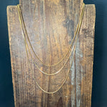 3 Thin Gold Fashion Necklace