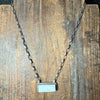 White Buffalo Bar Sterling Silver Sterling Silver Necklace