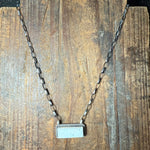 White Buffalo Bar Sterling Silver Sterling Silver Necklace