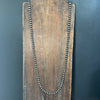 36 inch 8mm Navajo Pearl Sterling Silver Necklace