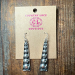 Graduated Dangle Ball French Hook Sterling Silver Earring