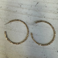 Gold hoop earrings 