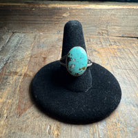 Green Turquoise Oval Genuine Ring2