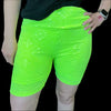 Highlighter Neon Biker Aztec Athletic Shorts