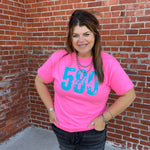 Hot Pink 580 Crew Neck T-shirt1