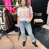 Howdy Howdy Howdy Pink and Orange Distressed T-shirt 1