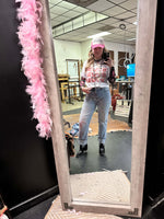 Howdy Howdy Howdy Pink and Orange Distressed T-shirt 9