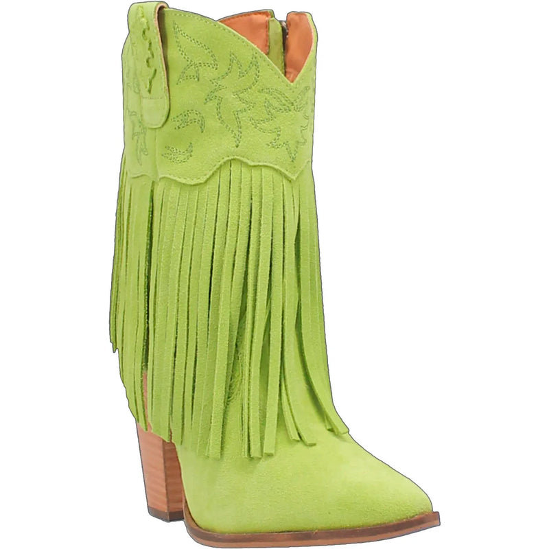 Crazy Train Lime Fringe &  Leather Dingo Boot (DS)