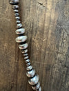 24 inch 3-8mm Rondelle Sterling Silver Necklace