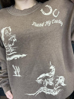 Brown Found My Cowboy Sweatshirt