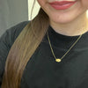 Flat Football Gold Fashion Necklace