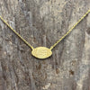 Goldfootballnecklace