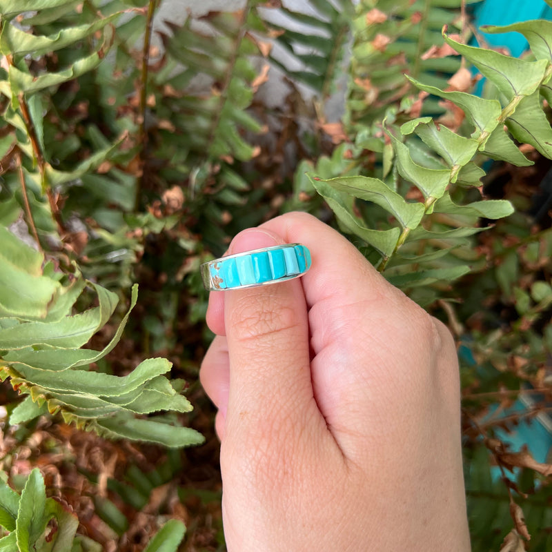 Cobblestone Turquoise Genuine Ring Size 11 3/4